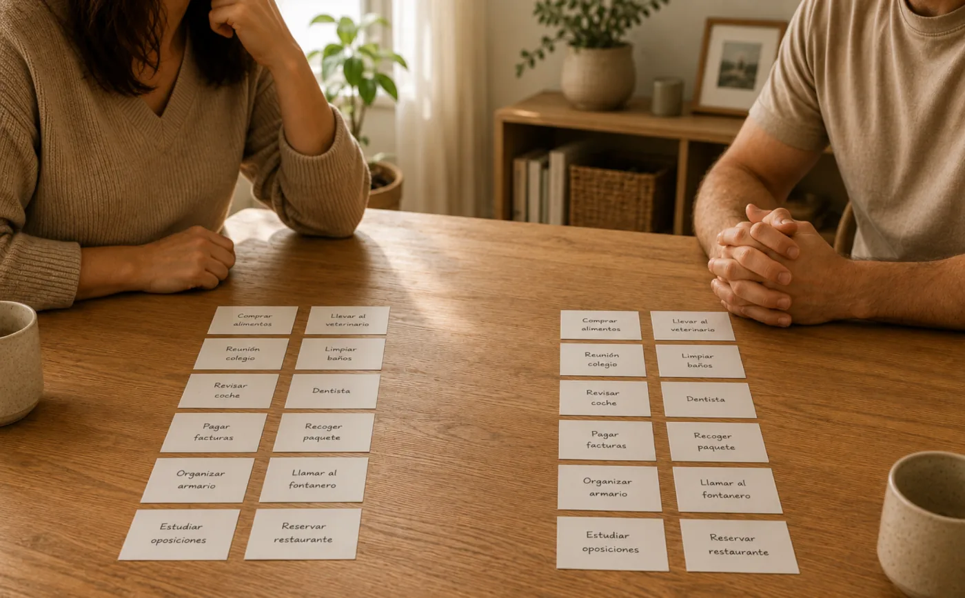 Familia organizando la semana con Planner Maison