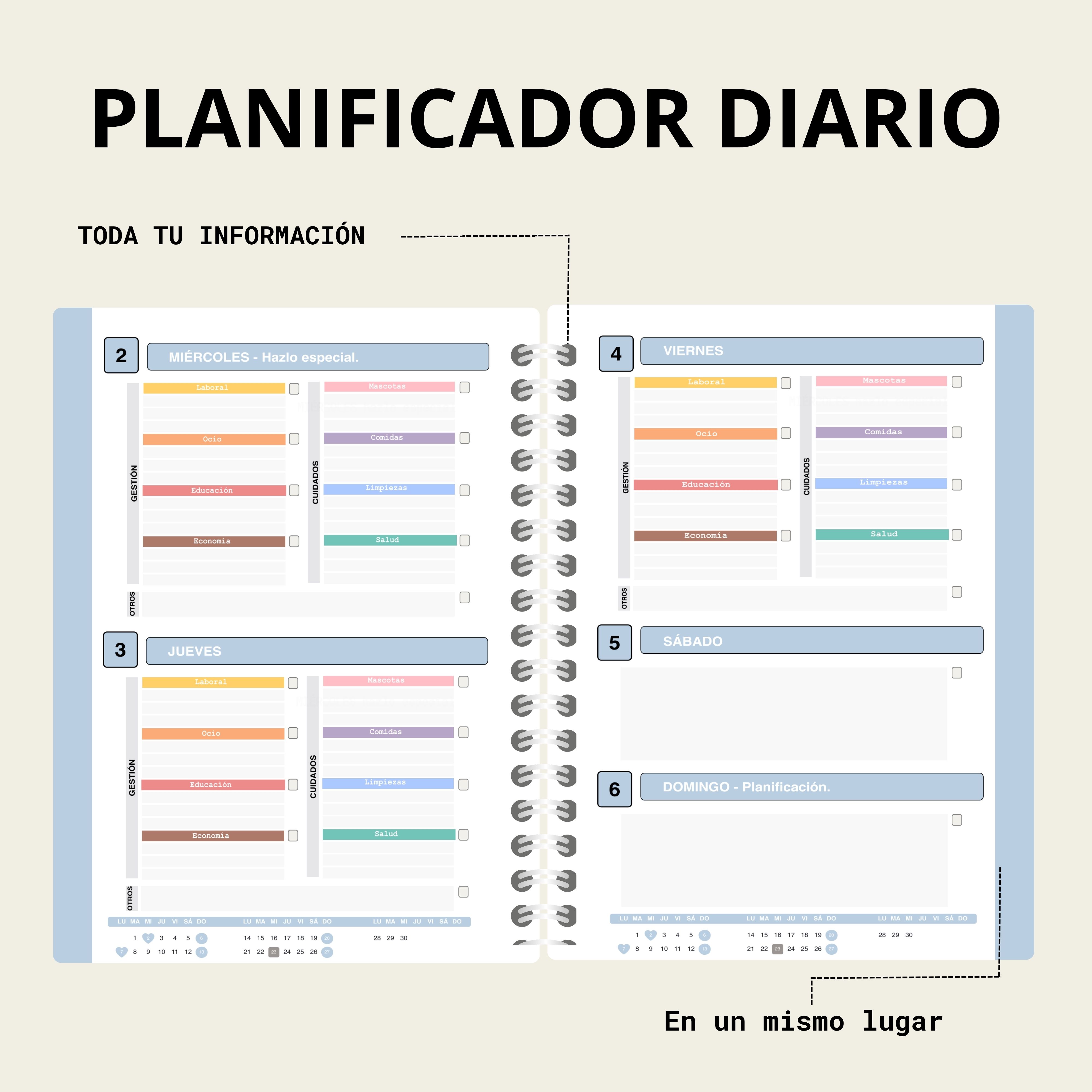 Agenda Planner Maison 2027: novena vista del producto